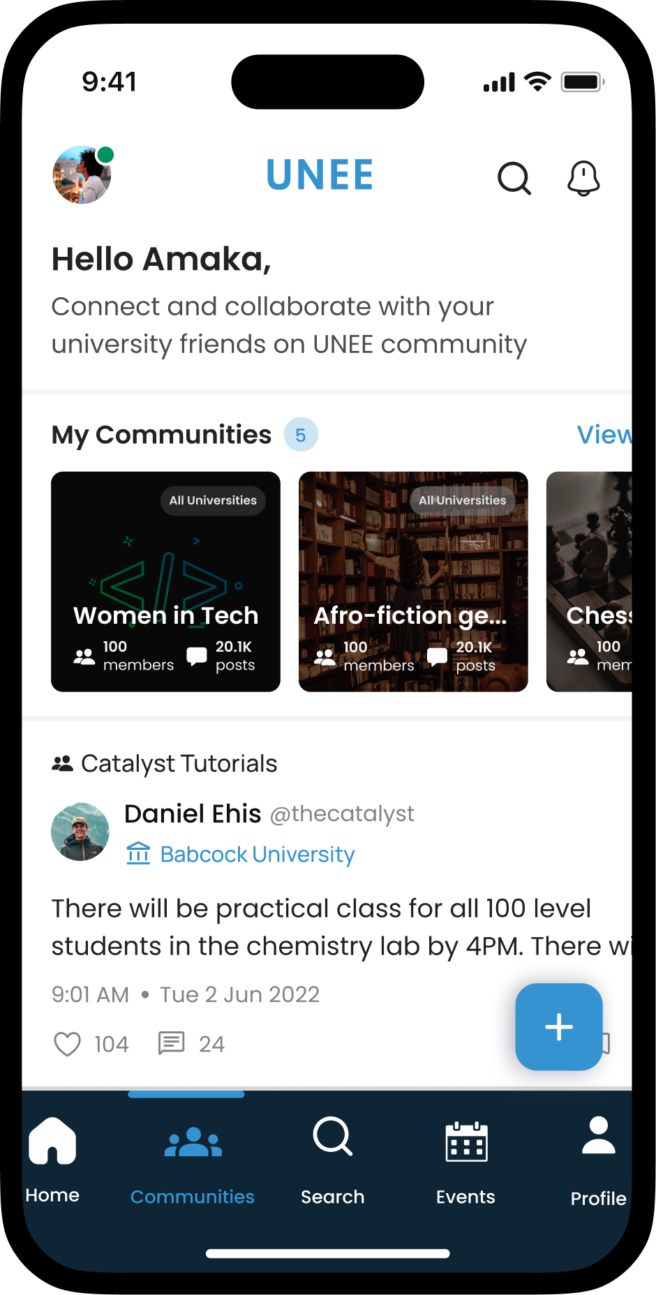 Community Magic App Interface
